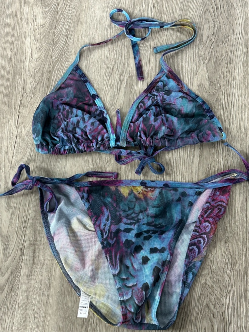 Tan Thru Kiniki Bikini Set